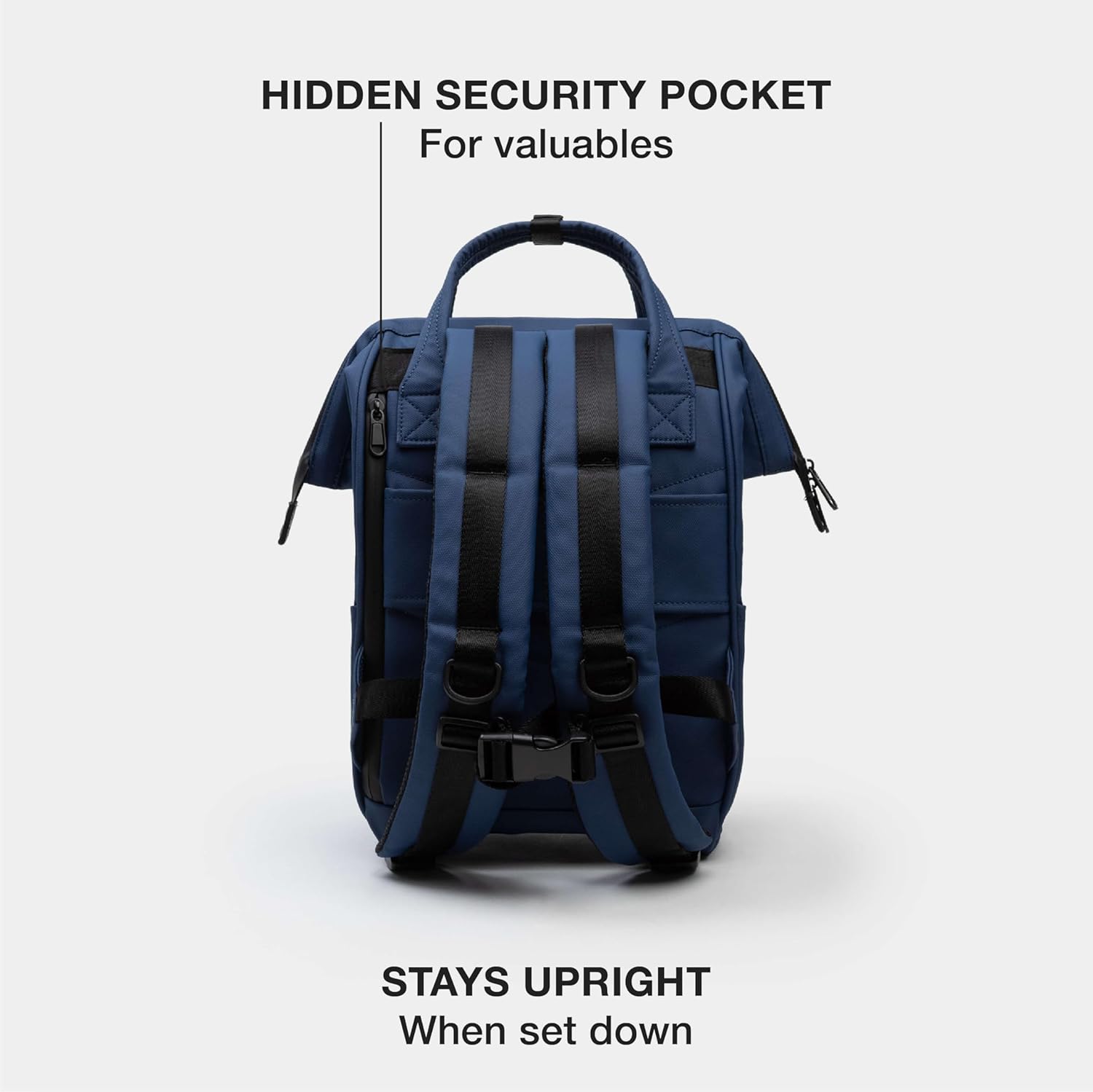 Portland Gear Cascade Backpack, Weather-Proof Construction, Perfect for Daily Use and Travel, Padded Laptop Sleeve and Adjustable Straps, Compact Size, 13.5L, Navy