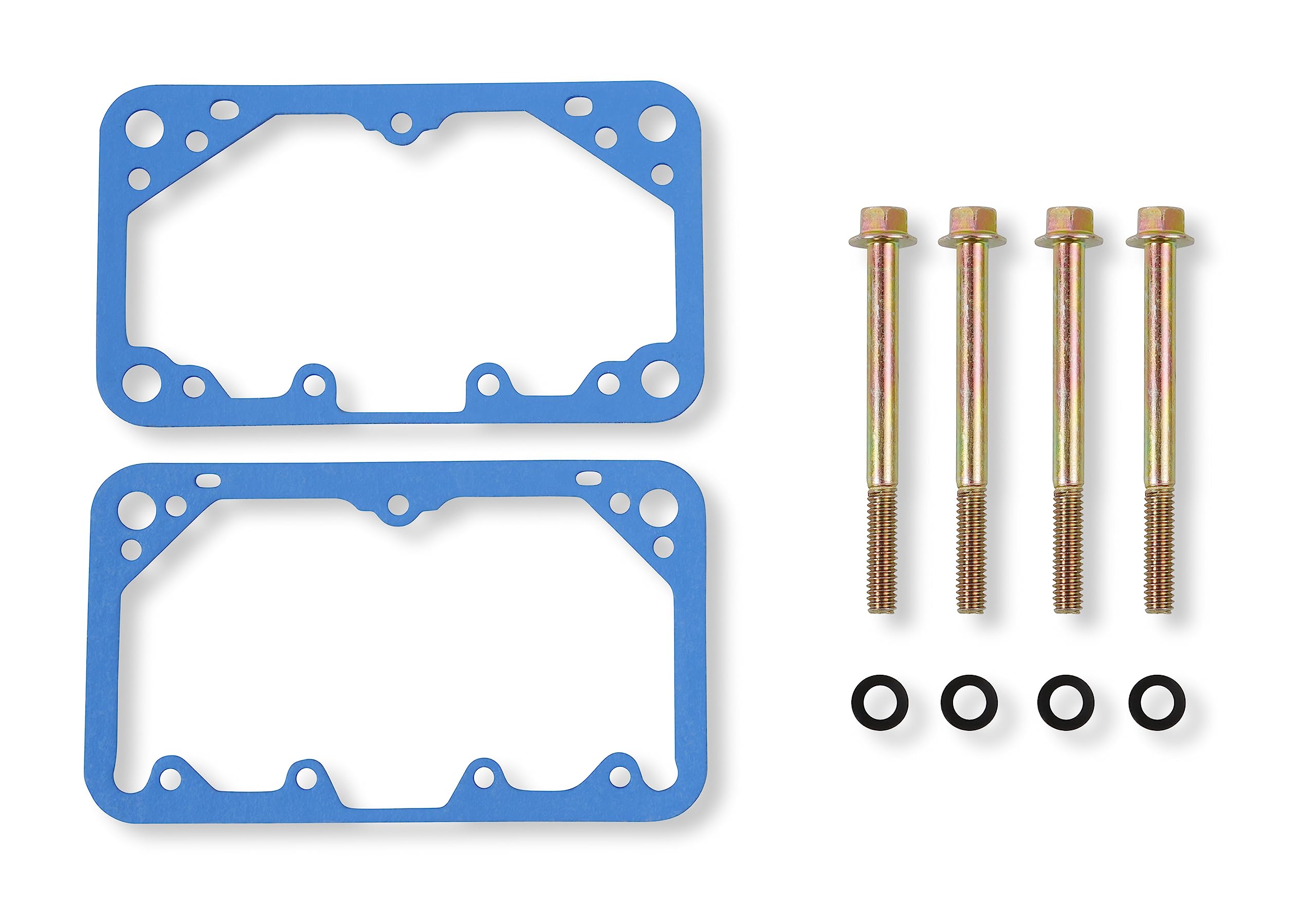 Holley燃料レギュレーター&デリバリーブロックセット Amazon.com: Holley 26-124 Fuel Bowl Screw & Gasket Kit