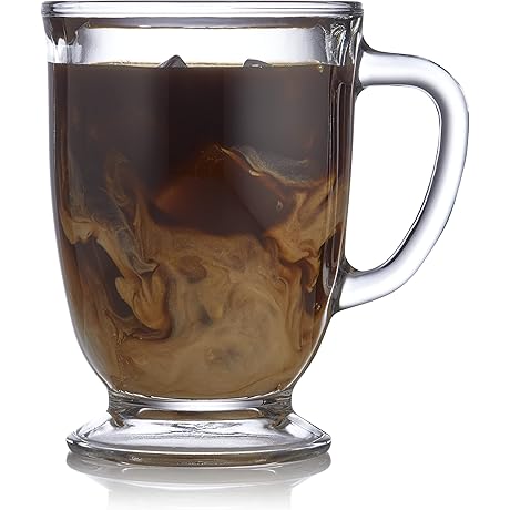 Anchor Hocking Kona Glass Coffee Mugs: Unparalleled Transparency for a Perfect Coffee Experience