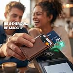 VULKIT Porte-carte Slim Wallet pour hommes Pop Up RFID Blocage de la conception minimaliste du portefeuille métallique jusqu'à 11 Cartes
