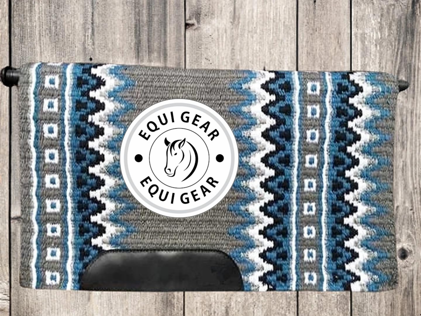 Horse Western Ranch Sottosella/Coperta da sella Western in lana neozelandese con imbottitura in lana con sensore Flex (personalizzazione disponibile) AS44 (36" x 40")