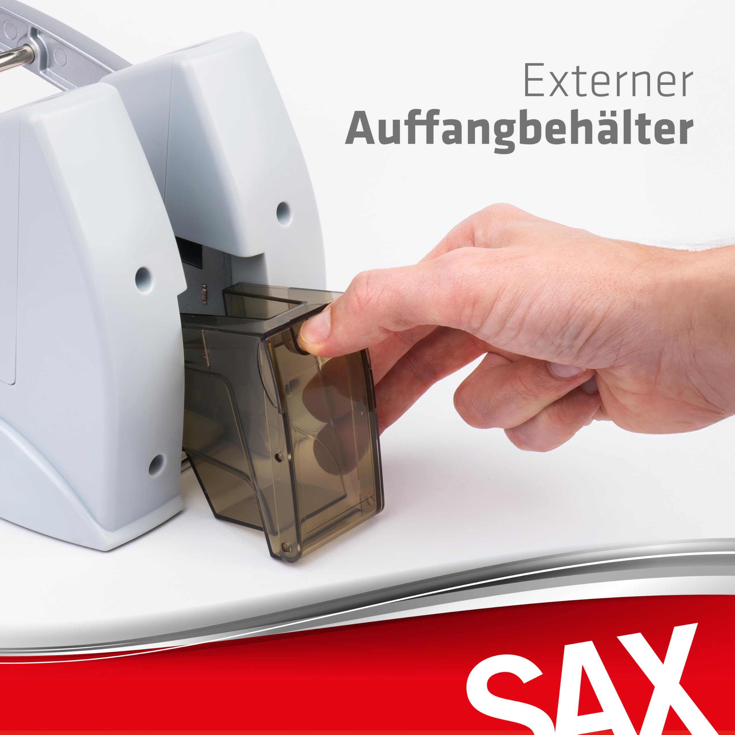 SAX Design 0-908-10 Profilocher/Kraftlocher | 150 Blatt | geringer Kraftaufwand | 2-fach & 4-fach Lochung