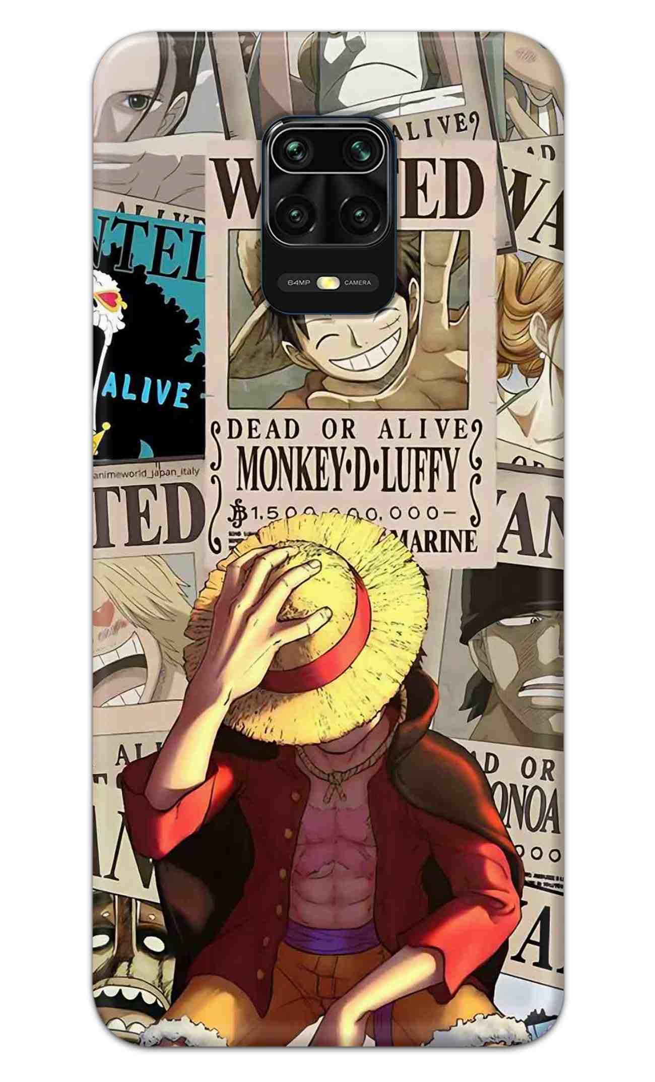 NDCOM Redmi Note 9 Pro Back Cover, Redmi Note 9 Pro Max Back Cover, Poco M2 Pro Back Cover Anime One Piece Wanted Luffy Printed Hard Case (B0CM44Z2NY) Amazon Price History, Amazon Price Tracker