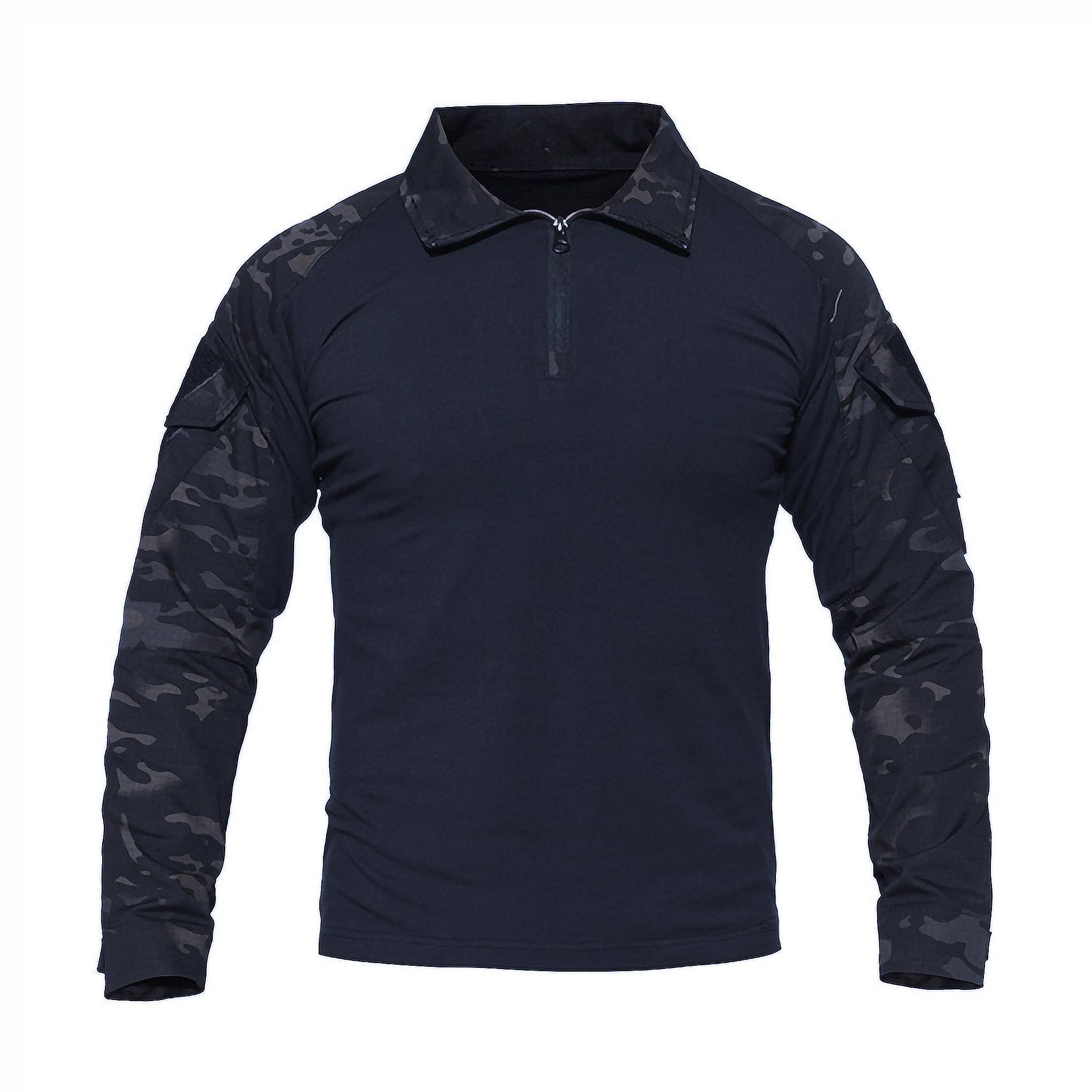 Airsoft Paintball BDU Manches Longues Chemises Camo Tactique Combat T-Shirts Chemise de Travail pour Camping Randonnée Chasse