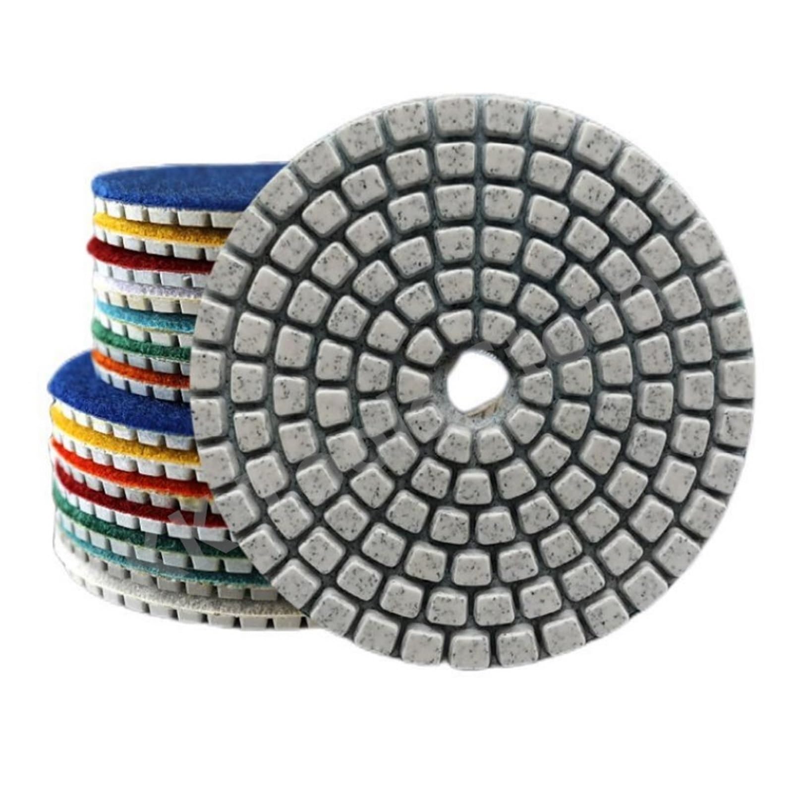 Almohadillas de pulido de diamante húmedo, 11 unidades, 3''80 mm/4''100 mm, suaves y abrasivas, para granito, piedra, mármol, discos de pulido, herramientas de pulido (11 unidades, 3 pulgadas, 1000 un