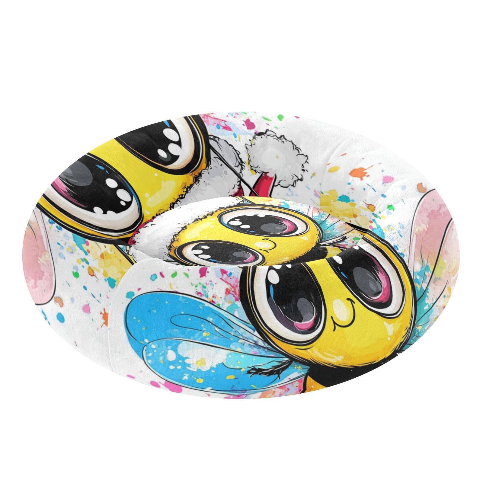 Lit chaud et doux pour chien Cute Bee taille M idéal pour le salon ou les soirées d'hiver