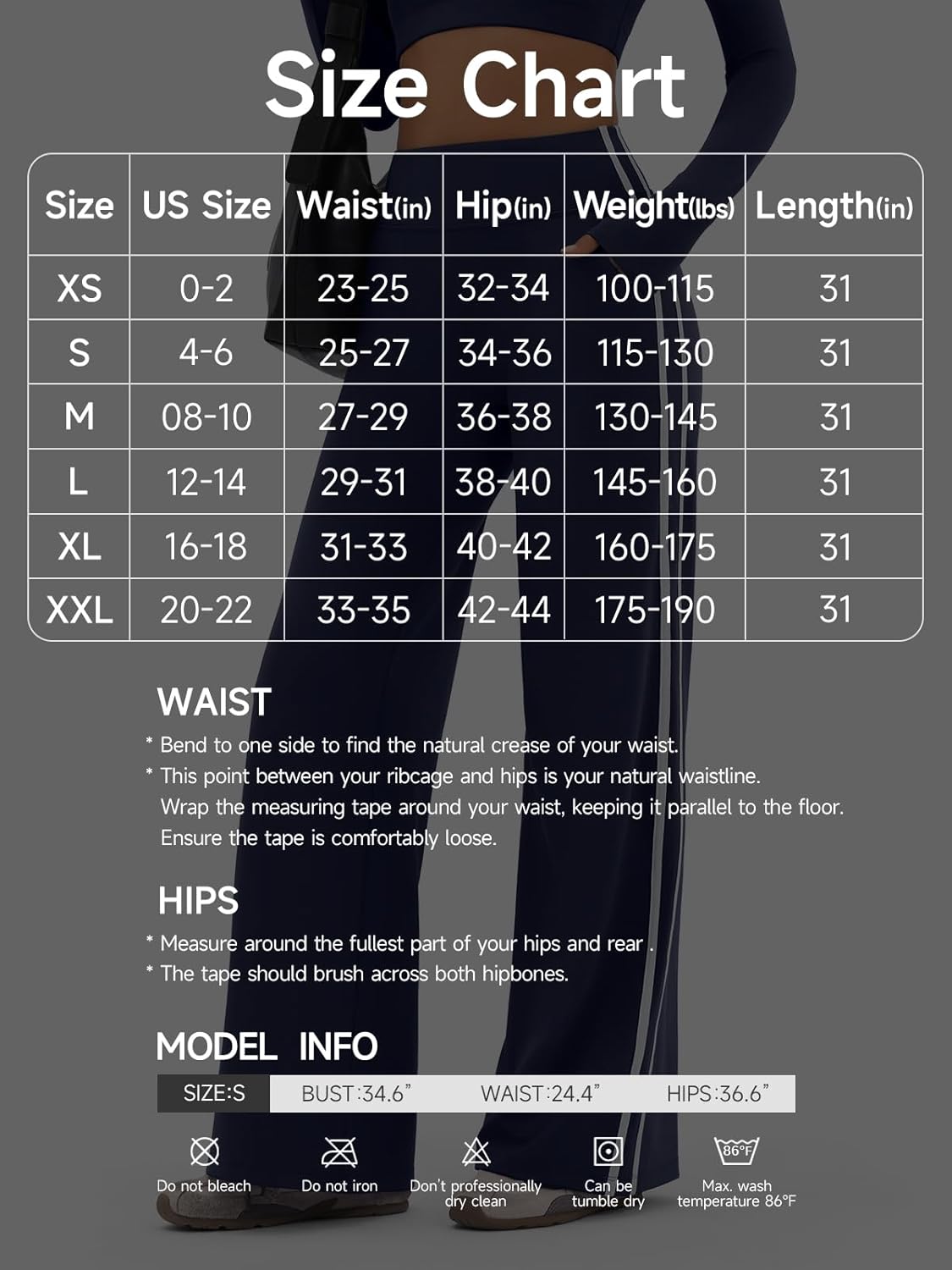 Wide Leg Track Pants Women, High Waisted Loose Yoga Sweatpants with Pockets, Contrast Trim Workout Trousers - Image 6