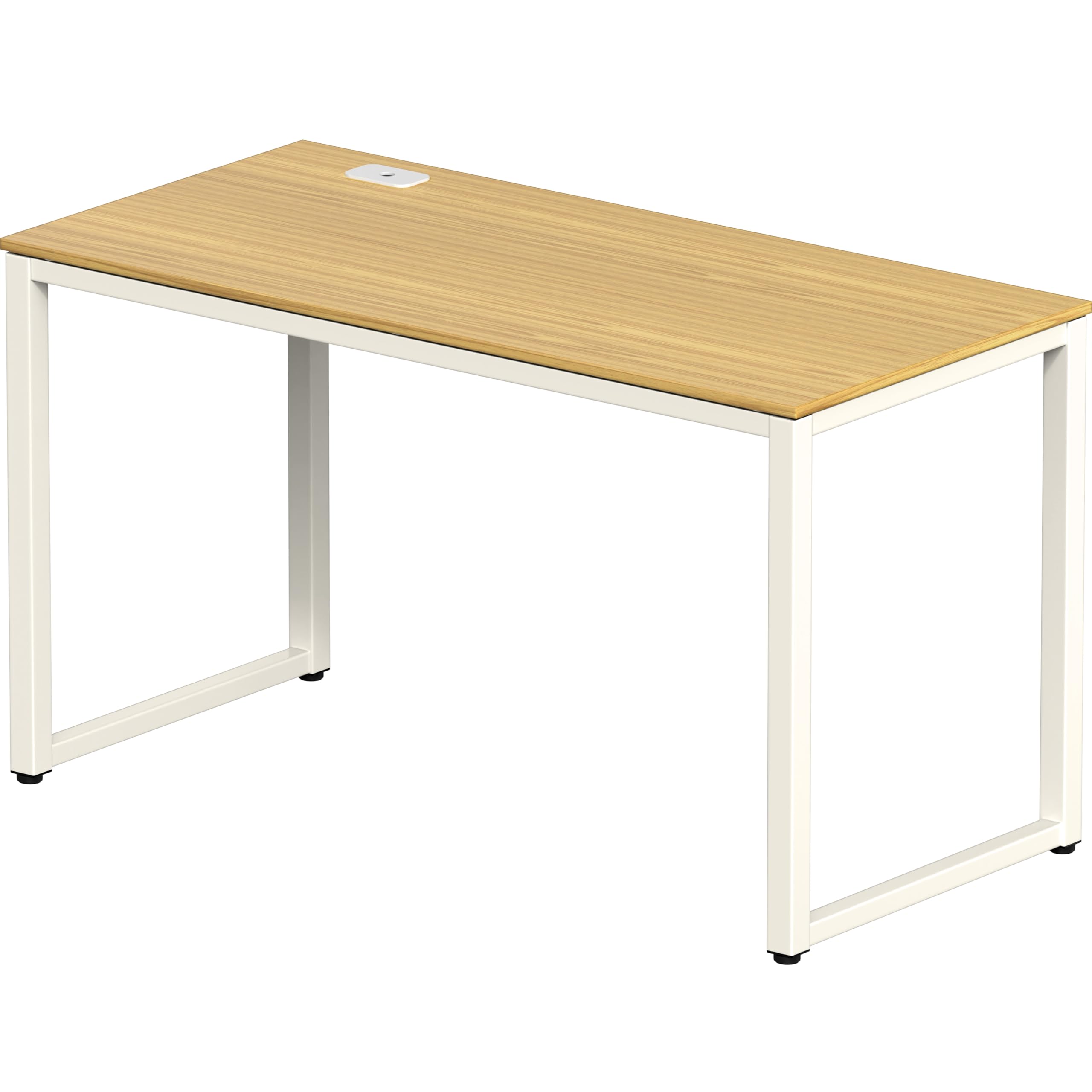 Amazon | SHW 48インチ 業務用オフィスパソコンデスク オーク