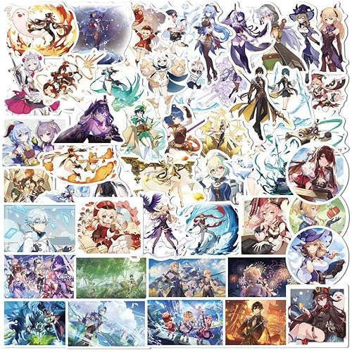 Miniatura 3 de Genshin Impact Cyno - Funda para Samsung Galaxy A32 5G con llavero Vision y 50 calcomanías, funda de silicona suave transparente de dibujos animados