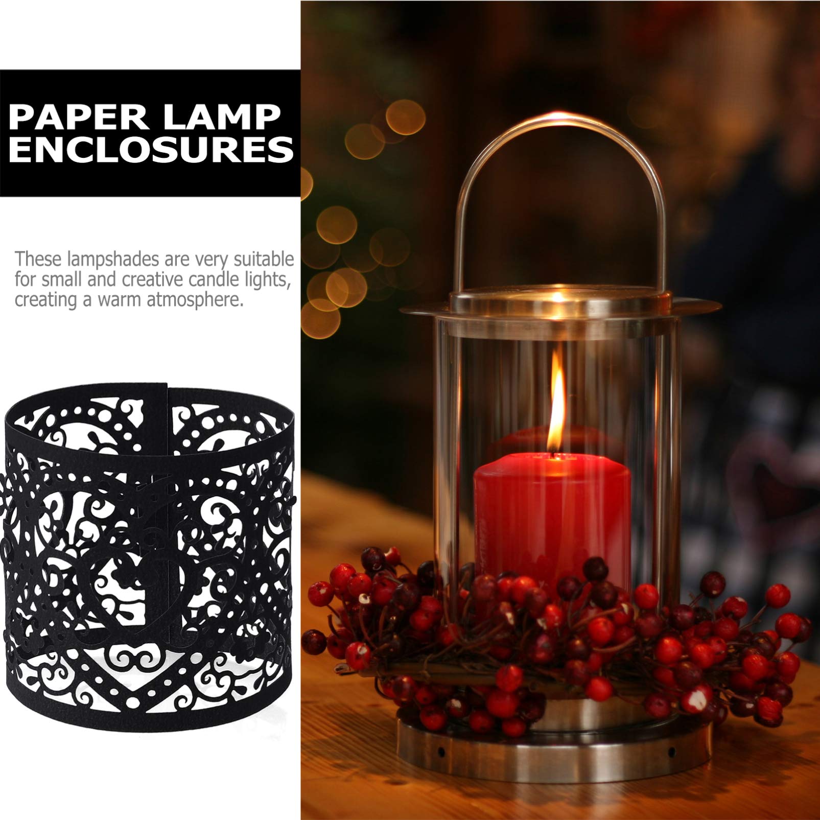 Uonlytech 150pezzi Portacandele Cava Lampade Decorativi Per e Accoglienti Casa Facili Installare Per e Decorazioni Festive