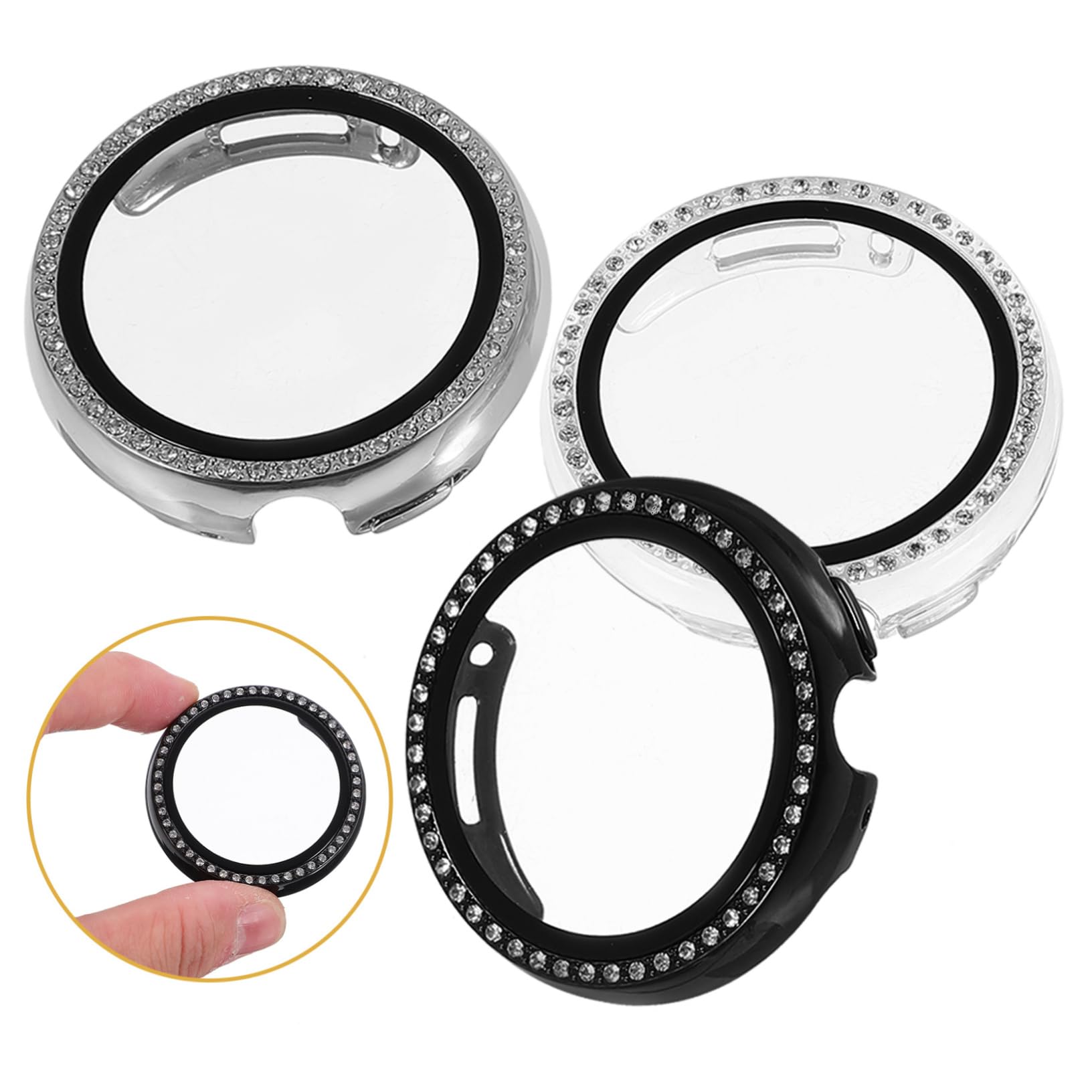 jojofuny 15stücke Teiliges Watch Case Mit Strasssteinen Kompatibel Mit Pixel Watch Integrierte Schutzhülle Leicht Kratzfest Und Elegant Für Optimalen Schutz Und Stil