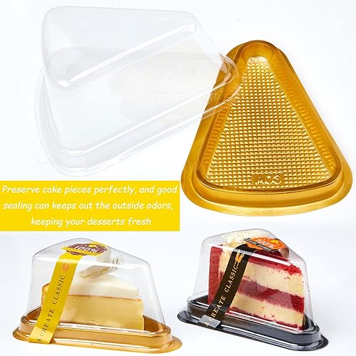 Miniatura 3 de Paquete de 200 recipientes para tartas de queso transparente, contenedor de plástico desechable, mini pastel con tapa, cajas individuales para
