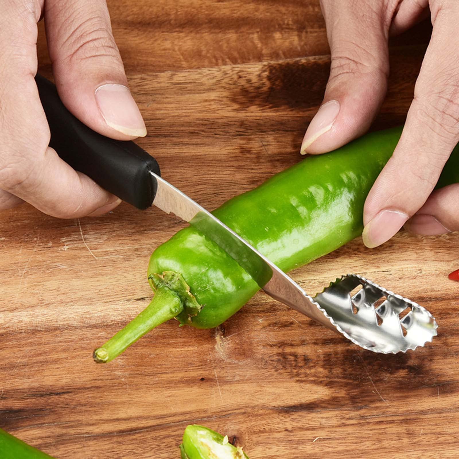 LKEWGHS Stainless Steel Jalapeno-Pepper Corer-Seeder Kitchen Gadget Vegetable Fruit Seed Remover Tool