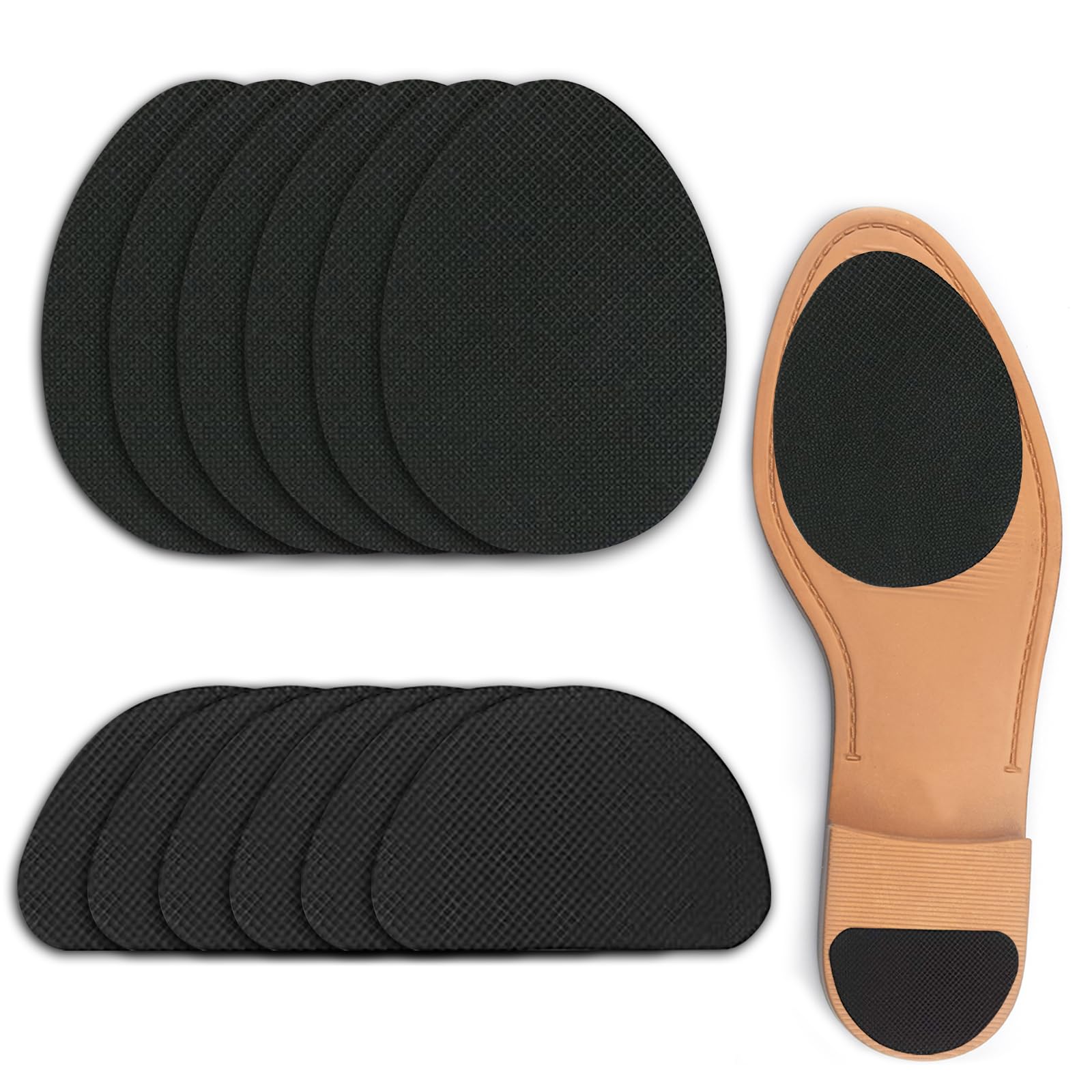 Gummisohlen zum Aufkleben 12 STK Schuhsohlen Reparatur Gummi Protektoren Anti Rutsch Sohle Pads Aufkleber für Rutschfeste Schuhe