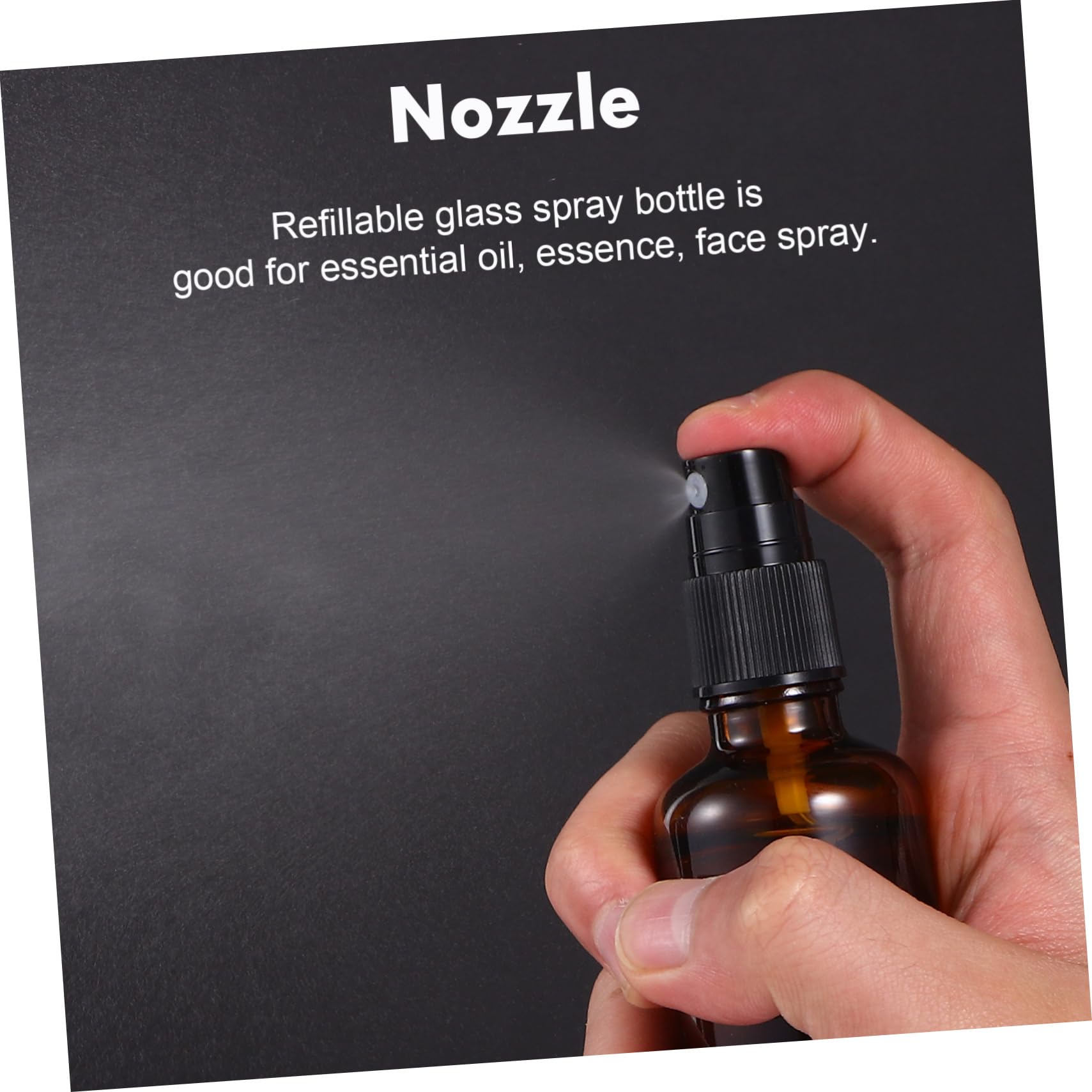 BESTYASH 10pezzi Spray in Vetro Vuoti Riutilizzabili e Portatili Piccoli Spray Per Essenziali e Cosmetici Viaggio