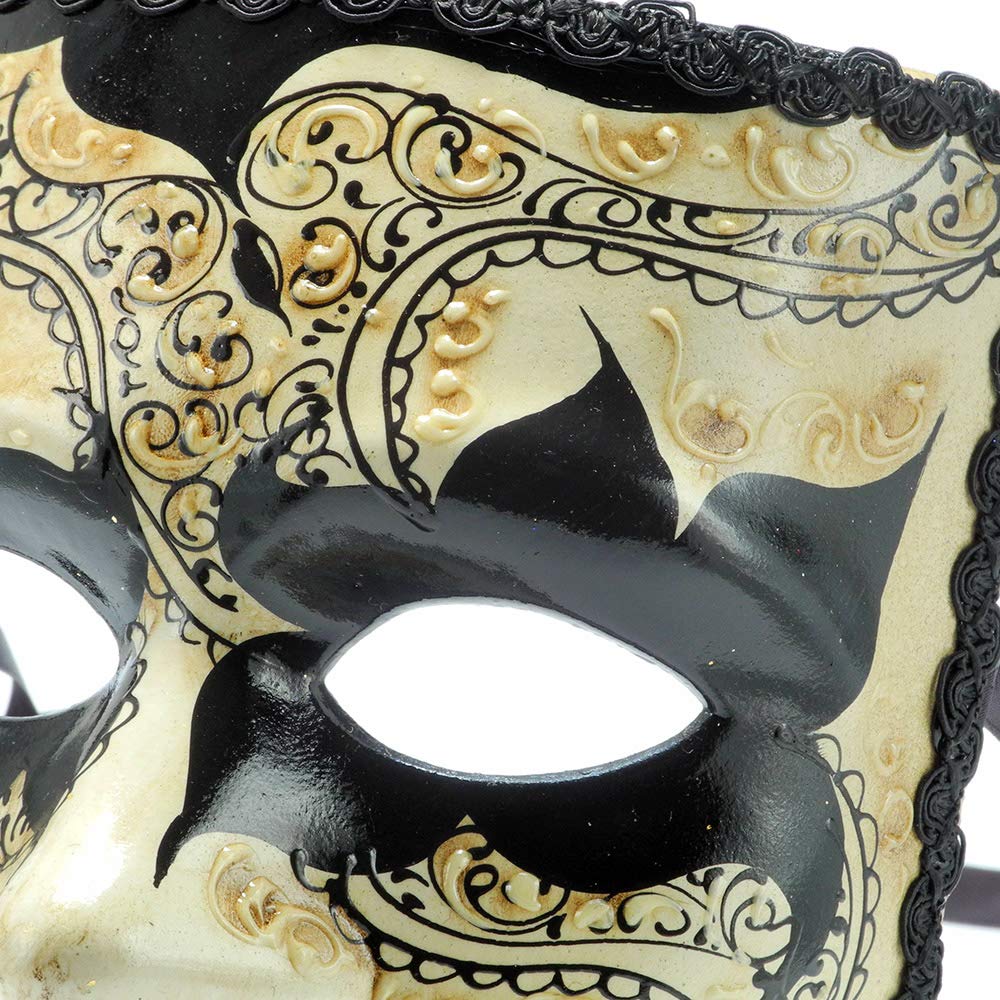 Amazon.co.jp: イタリー製 マスケラ 仮面 【Bauta】バウタ 四角