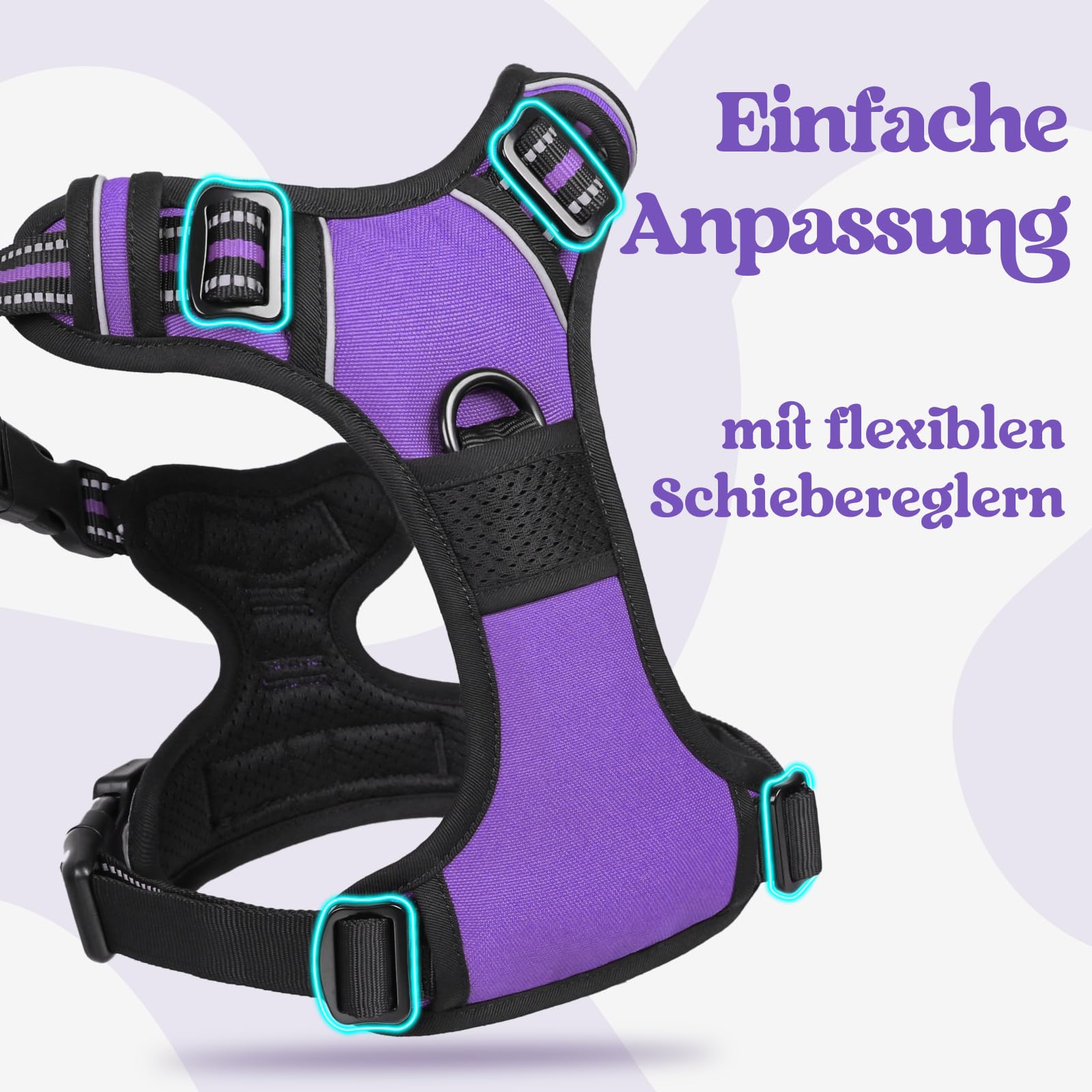 Rabbitgoo Hundegeschirr – Verstellbar, Reflektierend & Anti-Zug