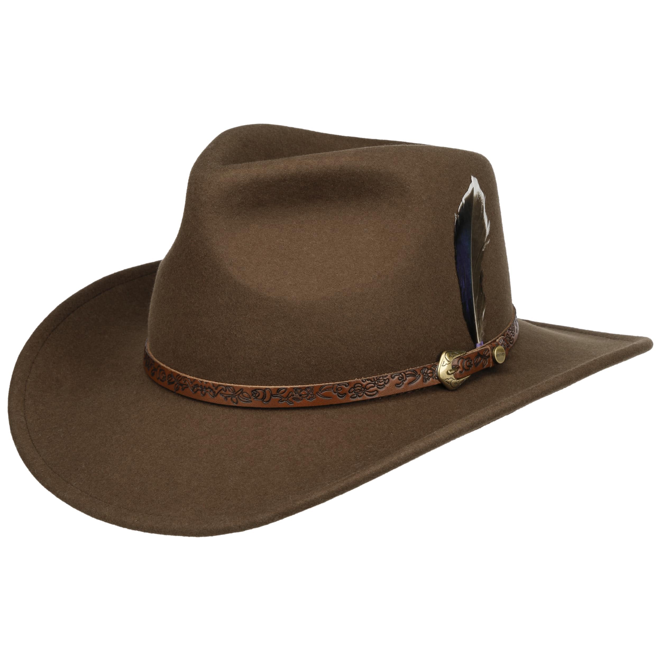 STETSON Norbeck kapelusz kowbojski zgniatany filc welniany Meski Jesien Zima