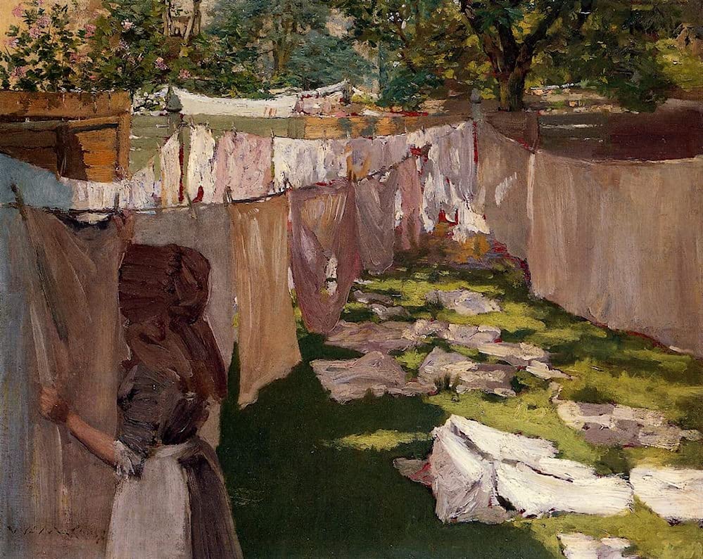Peinture sur toile 58x90 cm Wash Day de William Merritt pour decorer votre salon