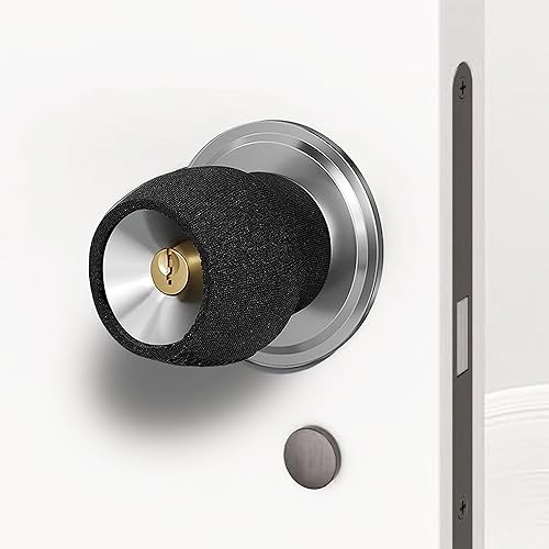 MDZDN Cubiertas para pomos de puerta, 4 piezas tipo copa, cubiertas redondas para manijas de puerta, funda de cojín para perilla de puerta