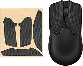 kwmobile Mouse Grip for Razer Viper V2 Pro Grip Tape - Anti-Slip Pre-Cut 0.5mm Thick, Black