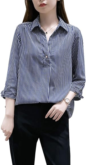 Amazon | [Mushtree] レディース シャツ春の夏 ブラウス シフォン 