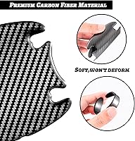 Vista 3 de Adhesivo Protector de TPU Tipo Fibra de Carbono para Copas de Manijas de Puerta de Coche, Protector de Pintura de Puerta de Auto, Películas
