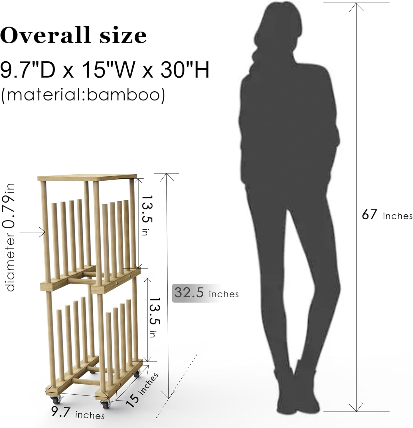 2 Tier Art Storage Rack, Art Canvas Storage, Art Drying Rack, Canvas Boards Rack Art Storage with Caster Wheels for Drawing Board, Panel, Paper Pad for Art Studios, Artworks, Gallery