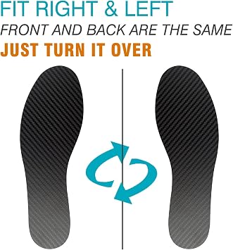 Carbon Fiber Shoe Insole, Semi-Rigid Insert,1 piece 29.5cm(Men Size 13/Women 14)