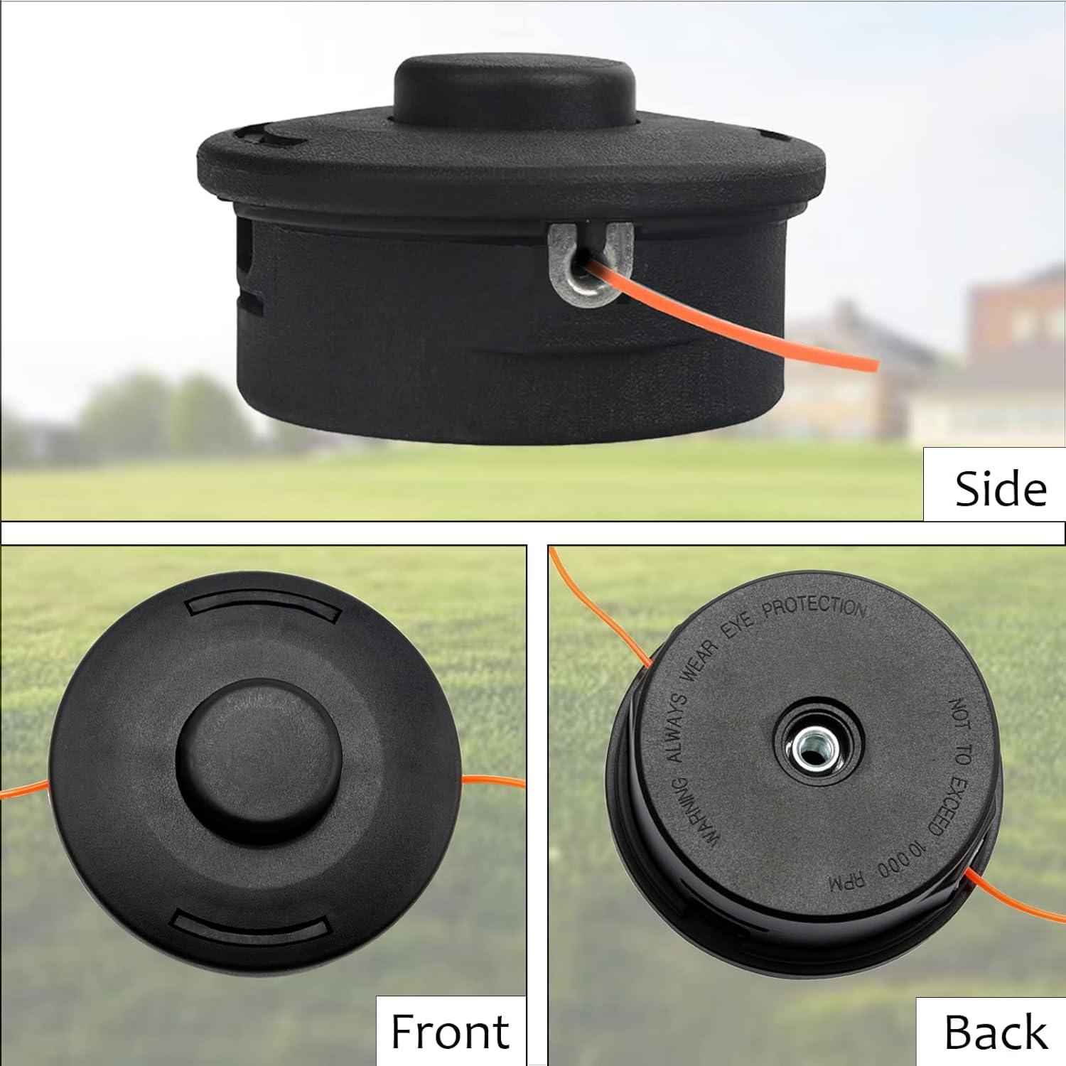 New Model String Trimmer Gearbox and 25-2 Bump Feed Wacker Head Attachment Sets Replacement for Weed Eater Brush Cutter Part