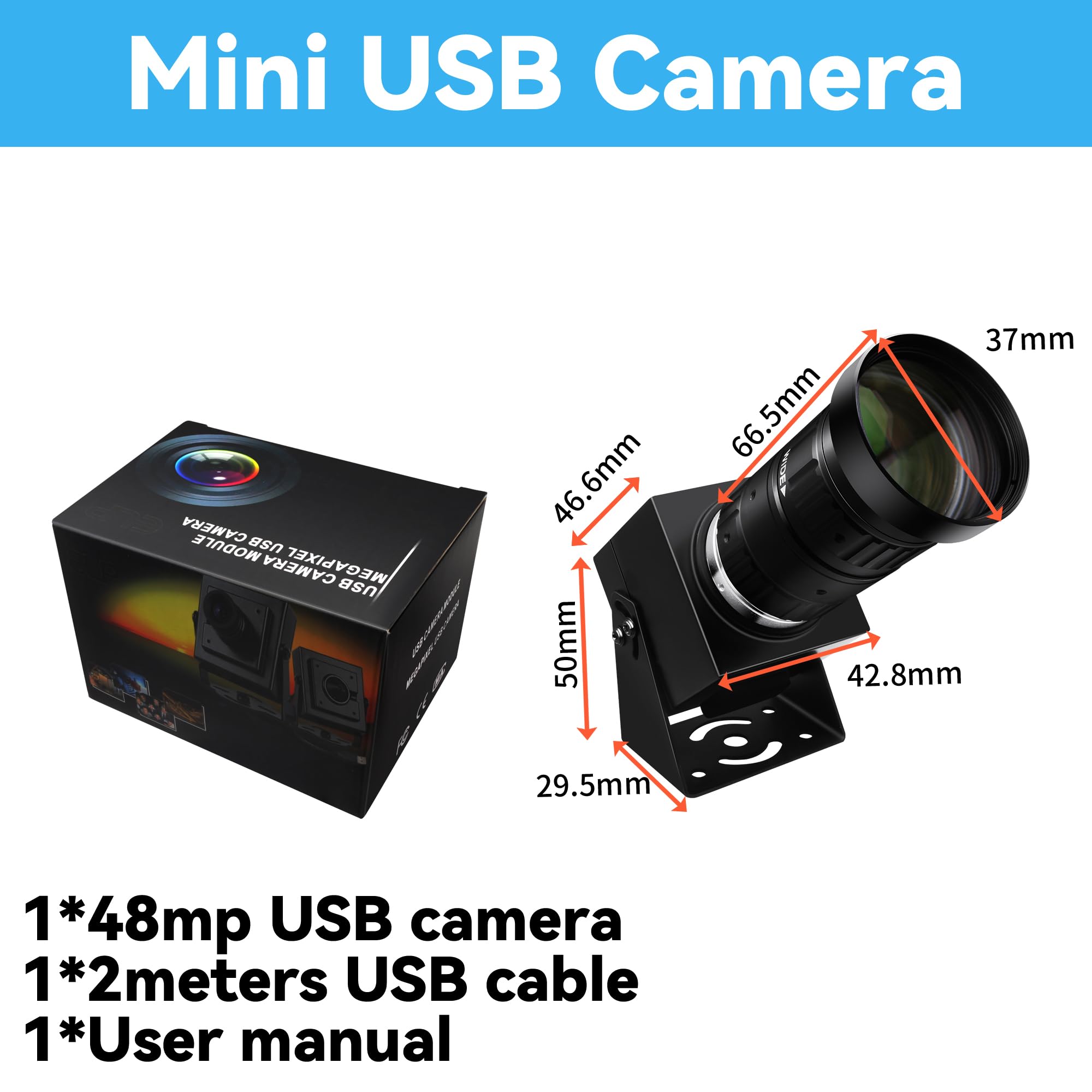 12719 USB カメラ 48MP Webカメラ 6000P Amazon.com: ELP 48mp USB Camera Manual Zoom Webcam for Computer