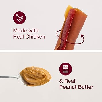 SmartBones SmartSticks Rawhide-Free Dog Treats, Peanut Butter, 25 Count