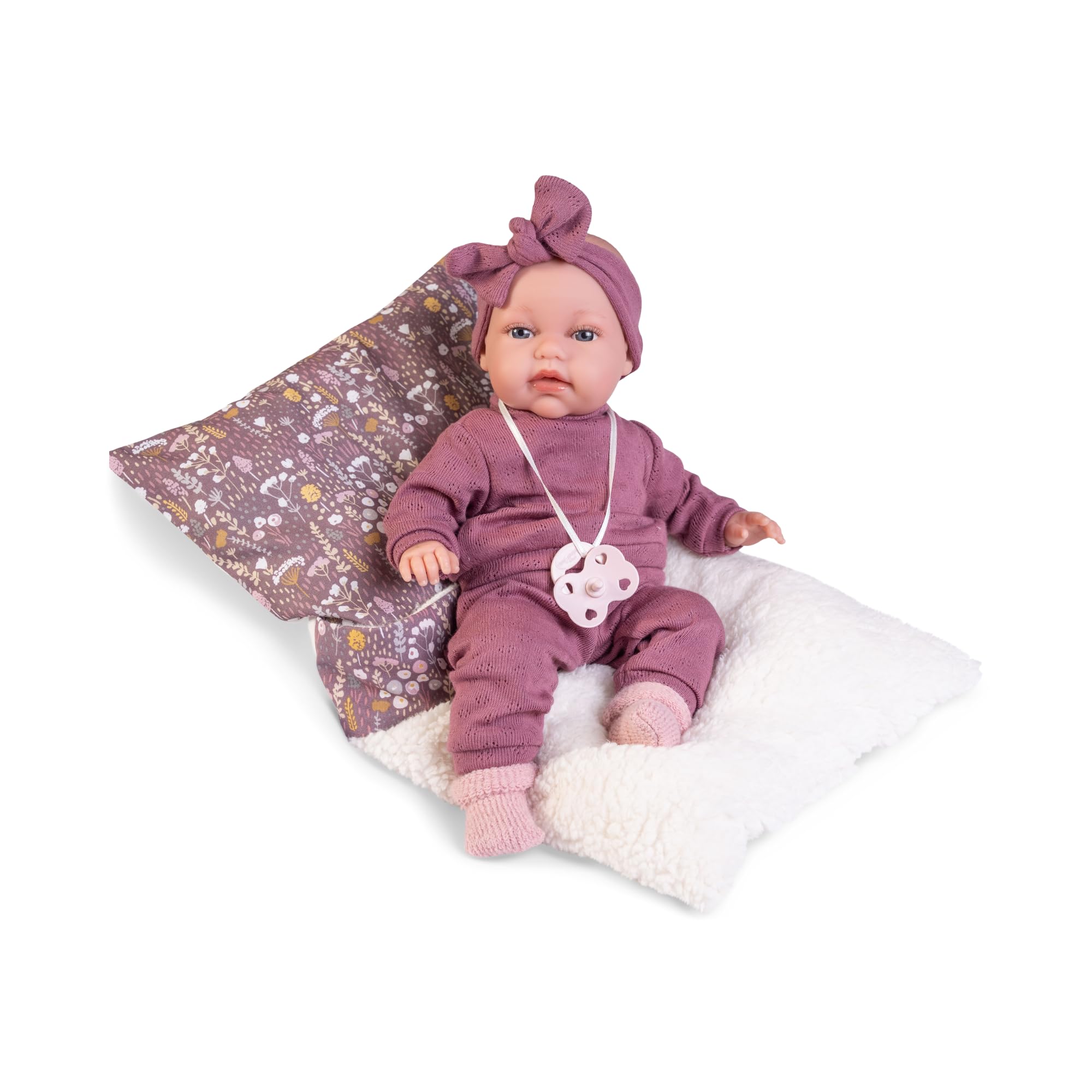 Muñeco Bebe Tachan - Muñeca Bebé 30cm, Con Capa Arrullo Rosa, Fisico Realista De Bebe, Extremidades Articuladas (CPA Toy Group Trading S.L. 788T00621 Bebe Muñeco
