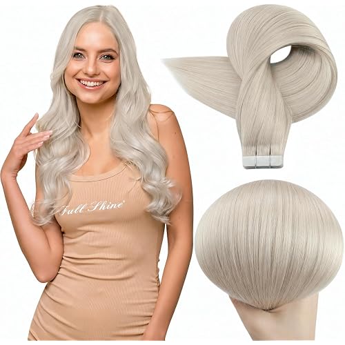 Full Shine Tape In Extensions Human Hair, 1000 Blonde 22 Inch 50G 20Pcs
