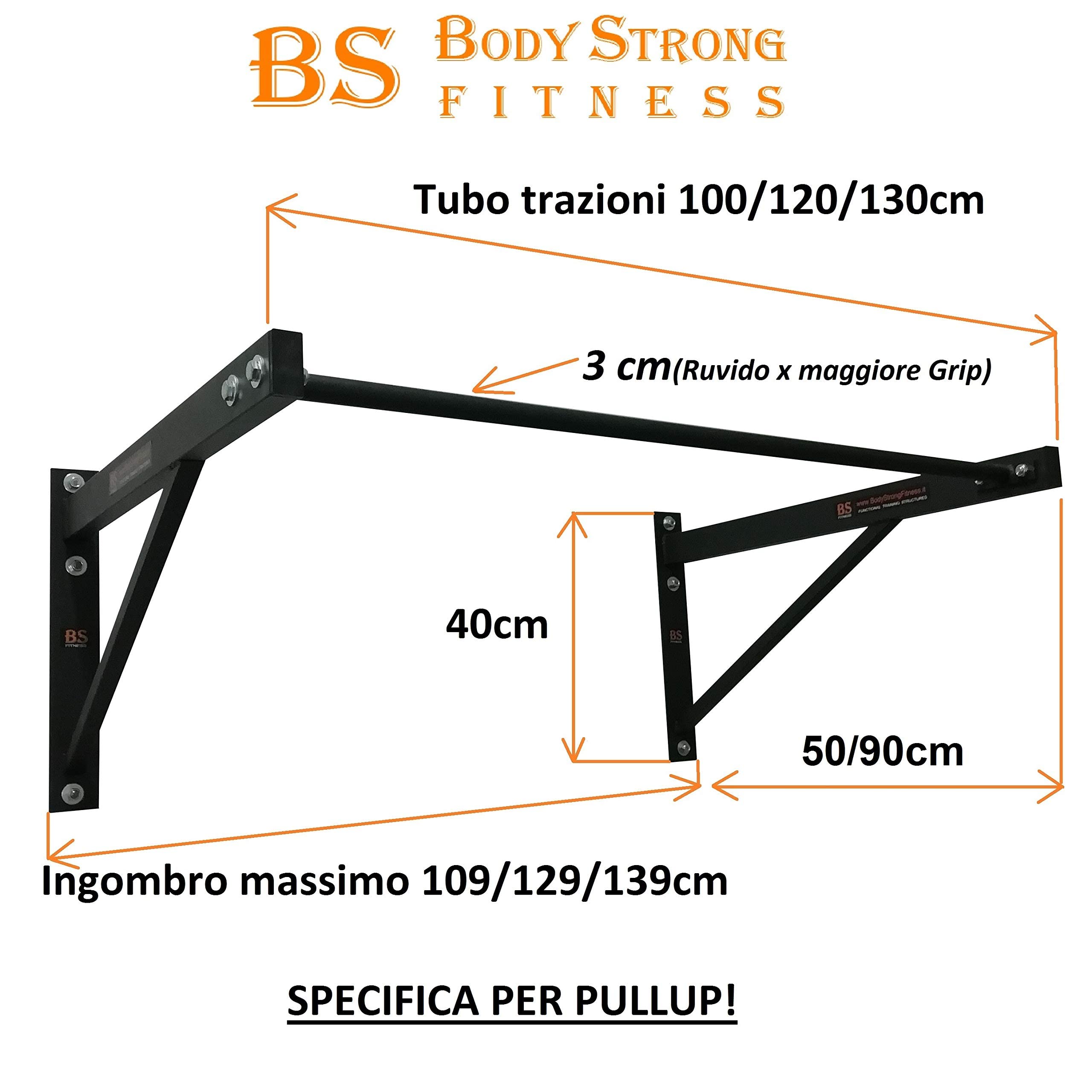 Barra per trazioni +Kit Fissaggio Muro-Muscle Up & Pull Up-Bicipiti-Fitness & Body Building