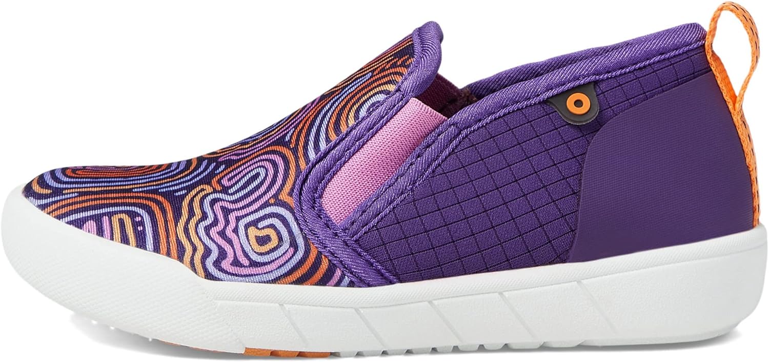 BOGS Kicker Ii Slip-on-Cloud Geo (Toddler/Little Kid) Rain Shoe, Purple Multi, 10 US Unisex