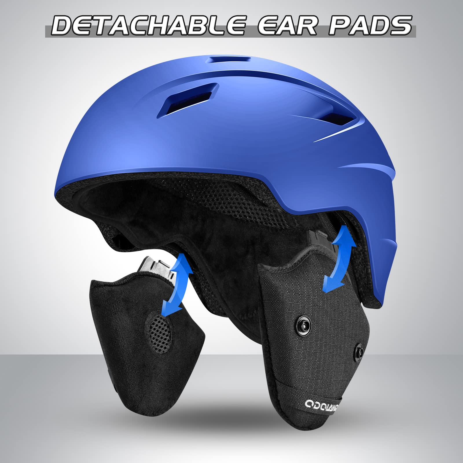 Odoland Kit di Casco Sci con Maschera Sci, Casco Snowboard per Uomo Donna Adolescenti, Casco Ski Regolabile e Occhiali Sci UV400 Proteczione, per Sport Invernali All'aperto