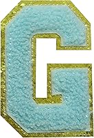 Vista 95 de Parches de letras de felpilla termo-adhesivas de 2.2", parches de letras de felpilla para ropa (negro, 26)