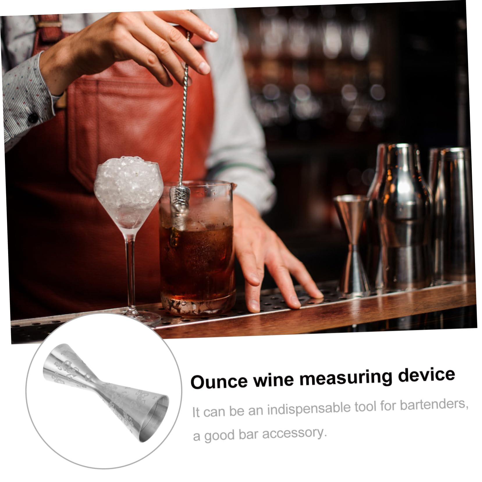 CIYODO 304 Stainless Steel Measuring Cup Double Head Jigger Perfect for Bar and Home