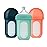 Boon Nursh Reusable Silicone Pouch Baby Bottles - Medium Flow Nipple - Silicone Baby Bottle Pouch and Nipple - Baby Feeding Essentials - Mint - 3-6 Months - 3 Count - 8 Ounce