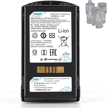 Sicimly MC3200 Battery Replacement,for Zebra/Motorola/Symbol MC32 MC3200 MC3300 MC32N0 MC32N0-S 82-000012-02 MC32N0S BTRY-MC32-01 Barcode,5200mAh.