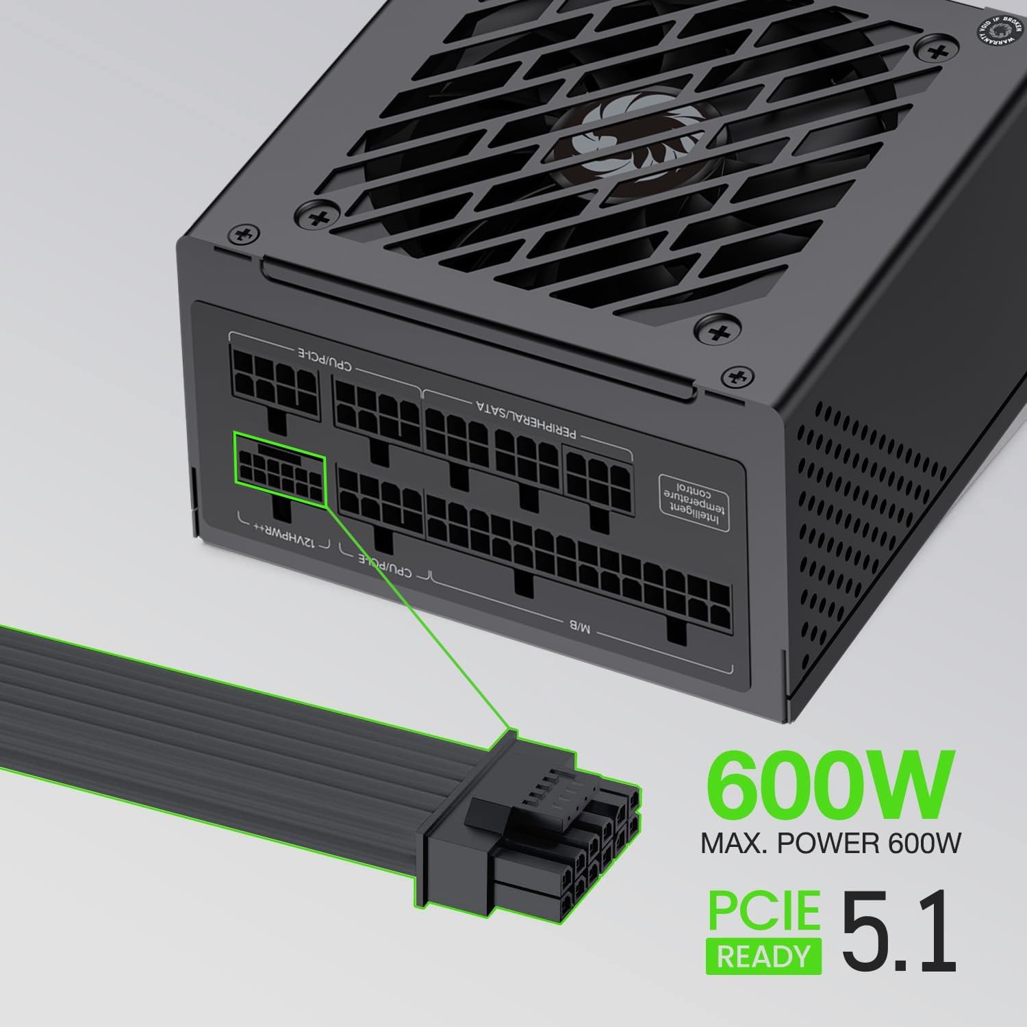 GAMEMAX SFX Power Supply 850W, Full Modular, 80 Plus Gold PSU (GS-850G BK)