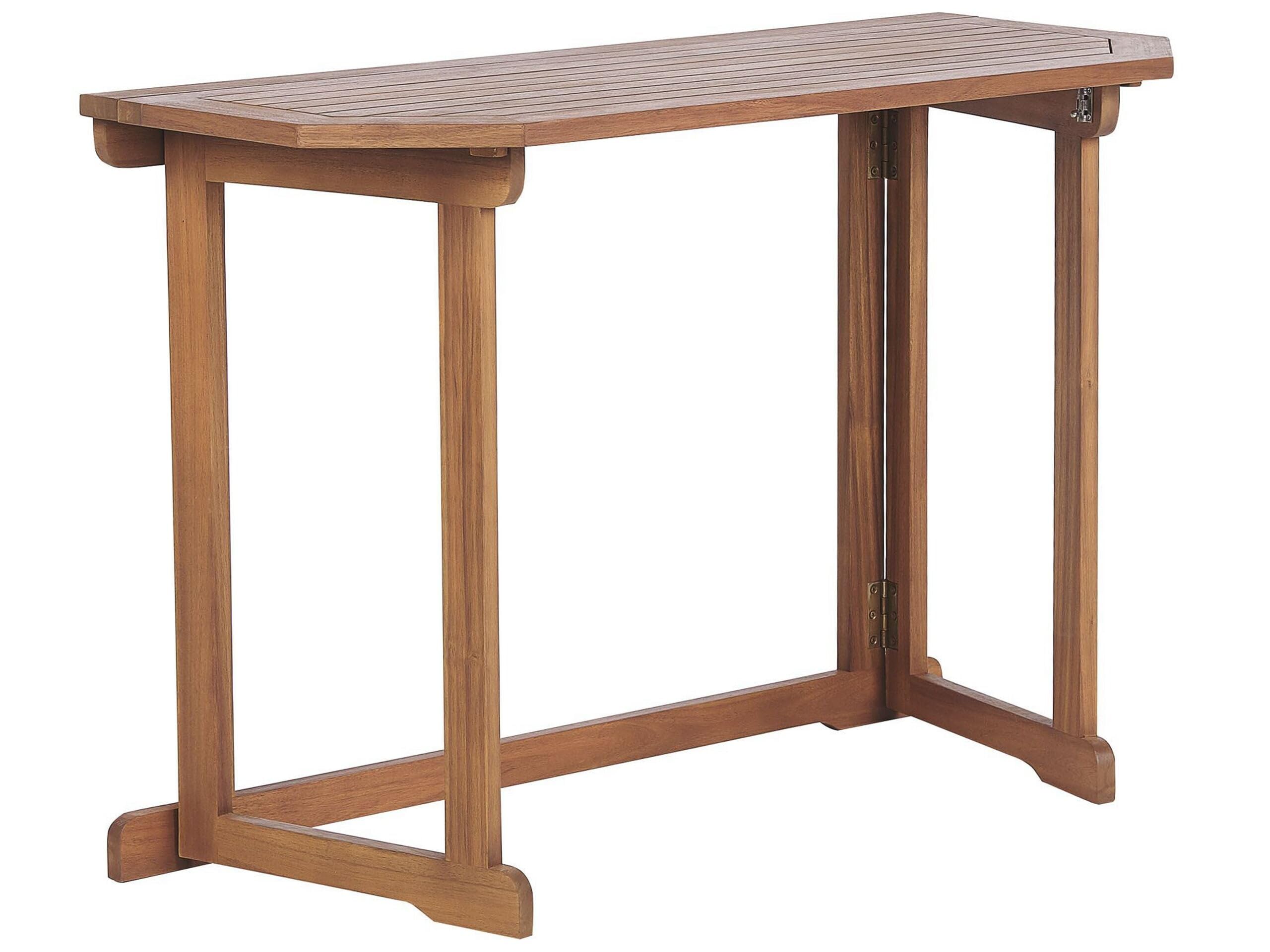 Balkontisch Akazienholz hellbraun 110 x 47 cm klappbar Landhausstil Treia