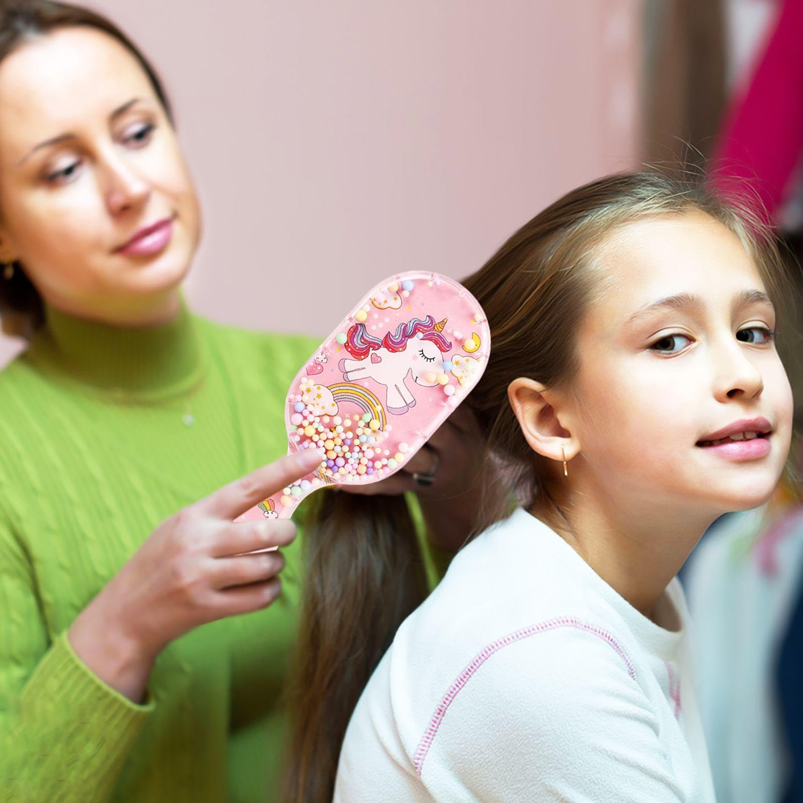 2 Pieces Cartoon Air Cushion Comb, Girl Hair Comb, Cute Cartoon Comb, Massage Comb, Hair Styling Tools, Pink - Image 4