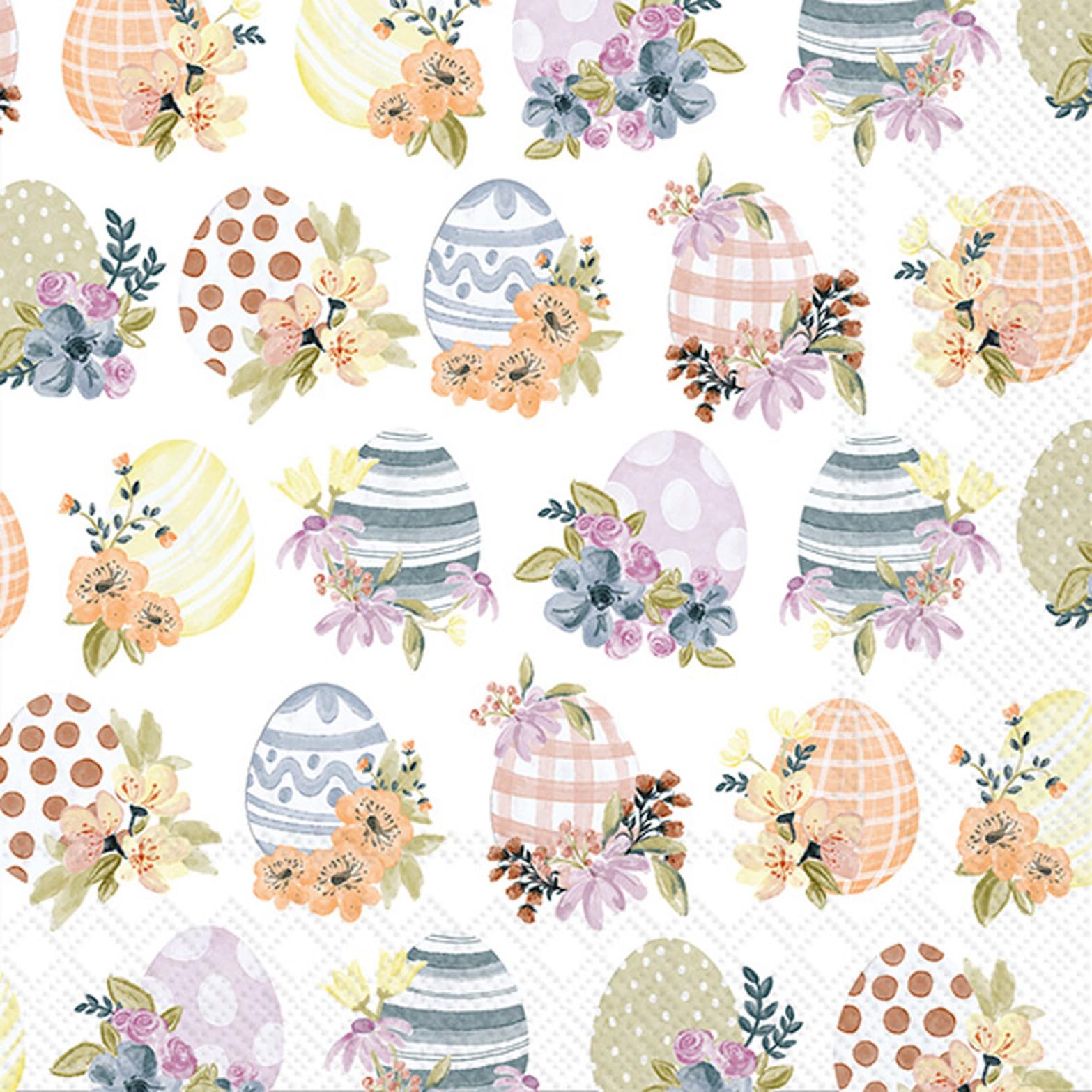 Ideal Home Range 3-Ply Paper Cocktail Napkins - Birds Nest With Eggs Design, 20 Count (5x5 Inch), Eco-Friendly