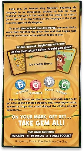 Miniatura 2 de SAVANA Take Gem All - Juego de categorías de ritmo rápido e hilarante para amigos y familiares | 1+ jugadores | Juegos familiares para niños,