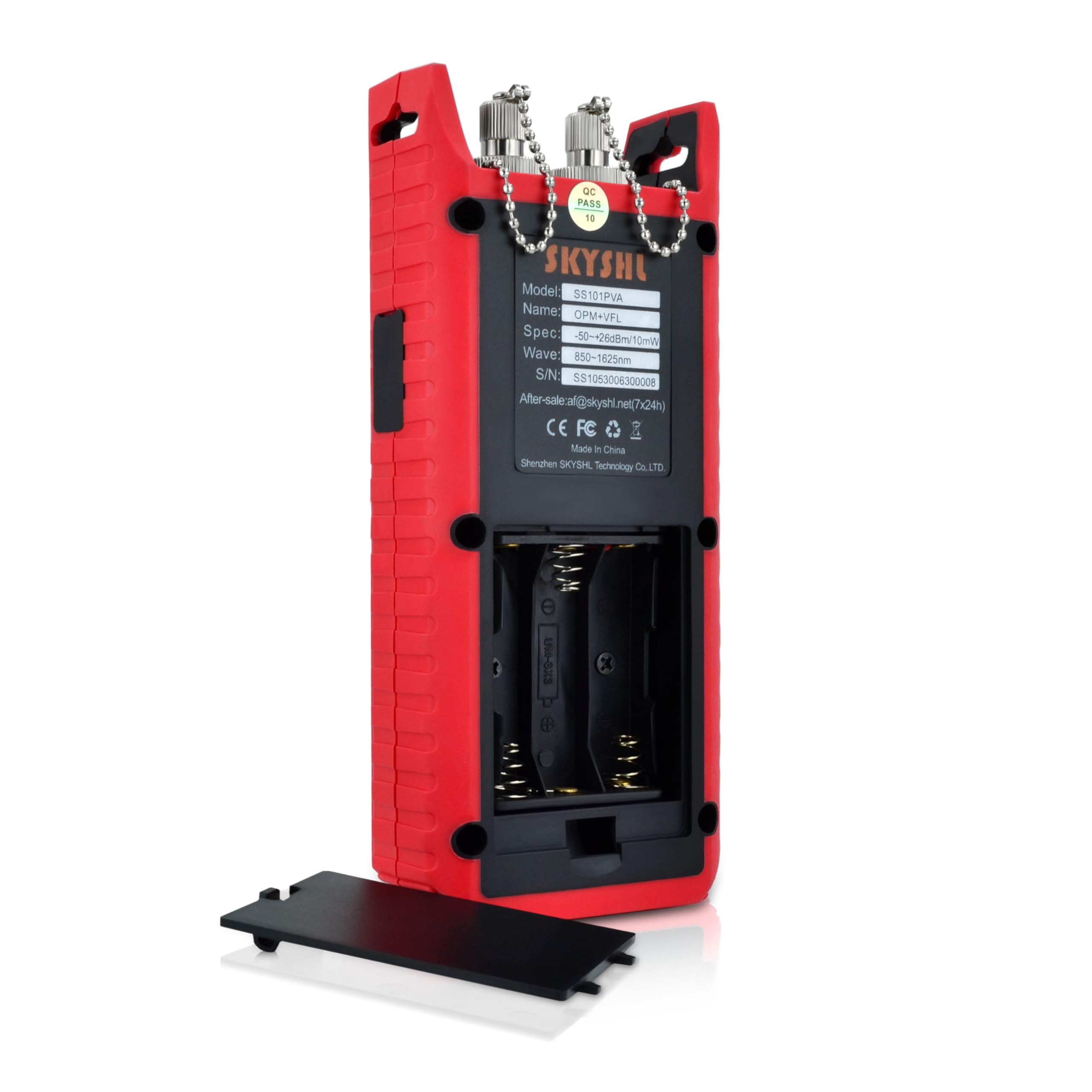 OPM Optisches Leistungsmessgerät 850nm-1700nm -70dBm bis +8dBm VFL 650nm 8km 2,3-Zoll-Farbbildschirm Optical Fiber Power Meter SC FC ST LC