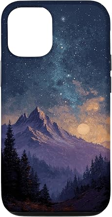 Nature Mountain Pine Tree Case for iPhone 12/12 Pro