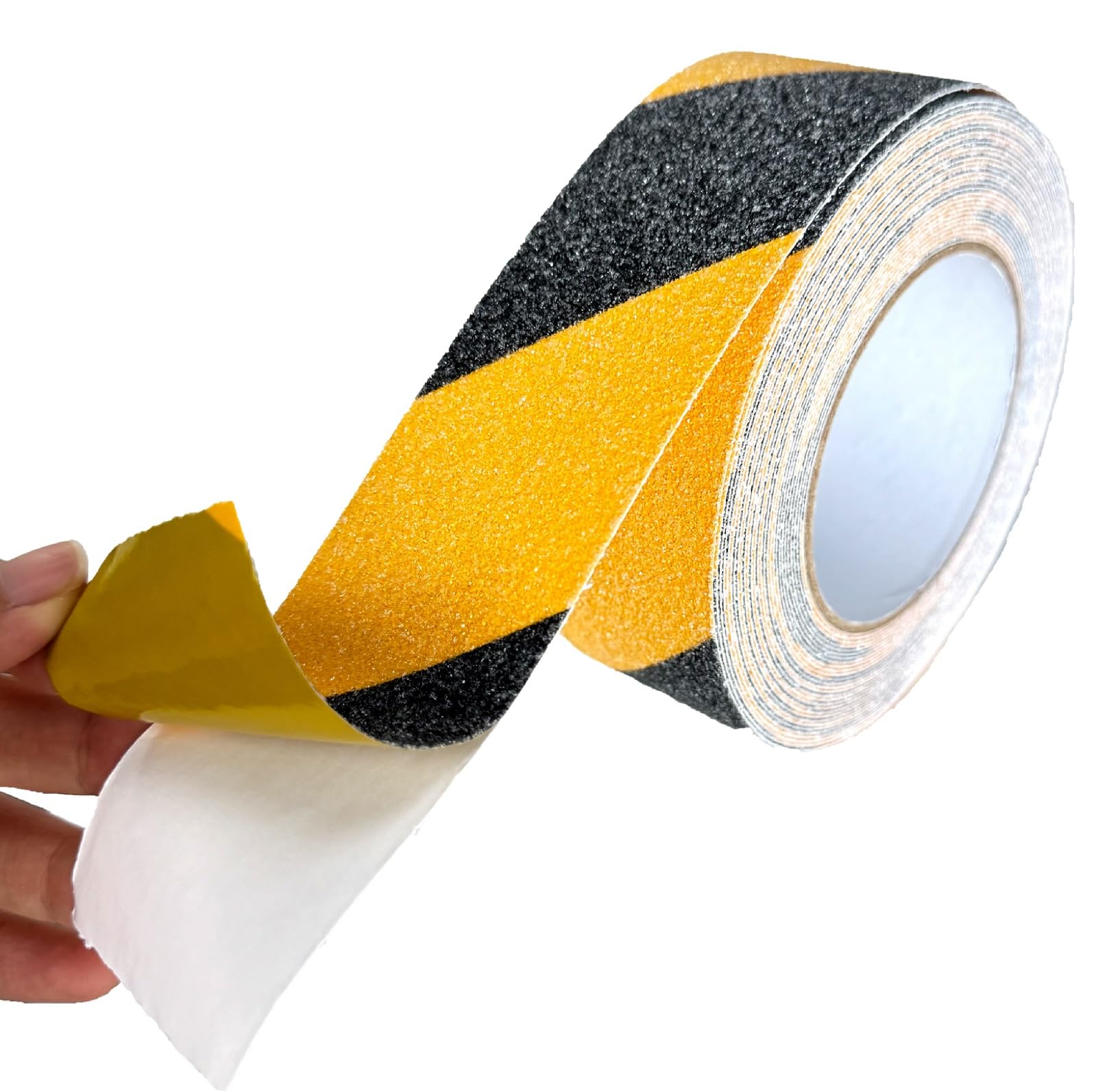 Antirutsch Klebeband 2 Rollen | 50mmx10m Schwarz-Gelb | Für Treppen Und Rutschige Flächen