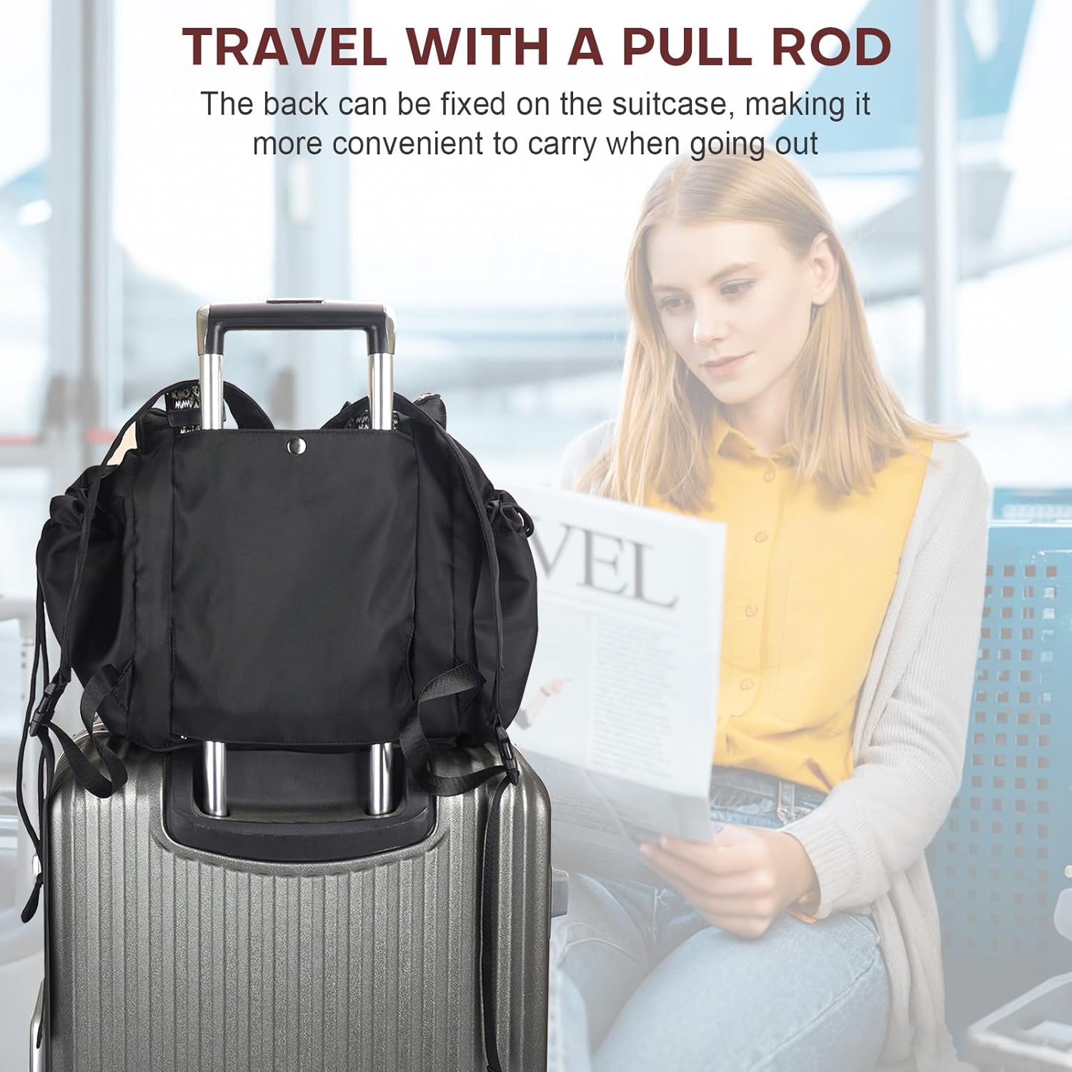 Everyday Bag, Large-Capacity Multifunctional Travel Organizer Handbag Crossbody Shoulder Tote Bag - Image 5